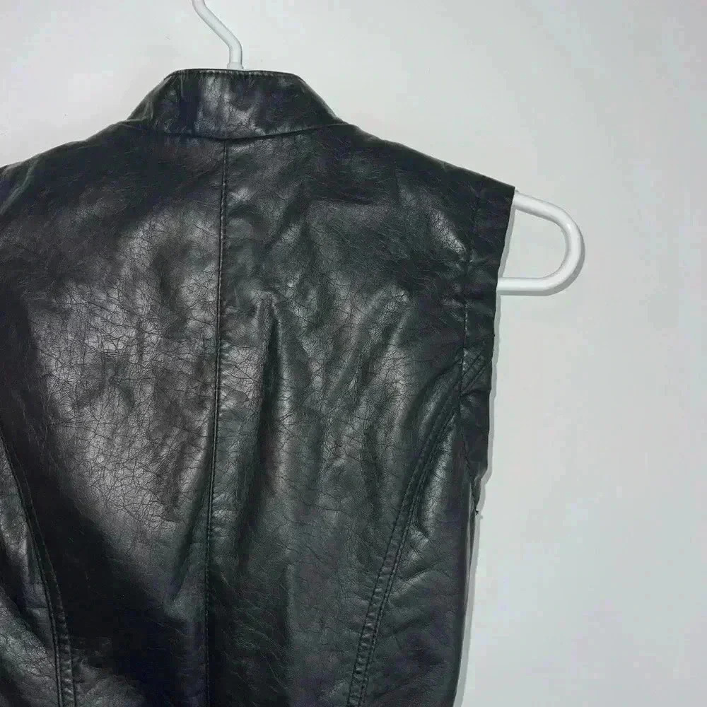 vintage therapy leather vest small - Picture 9 of 13